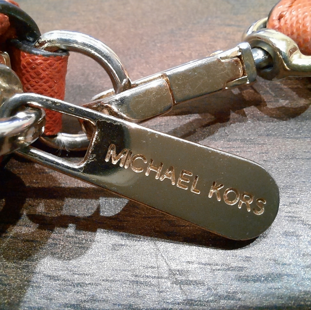 Michael Kors Wristlet Wallet Orange - Picture 4 of 6